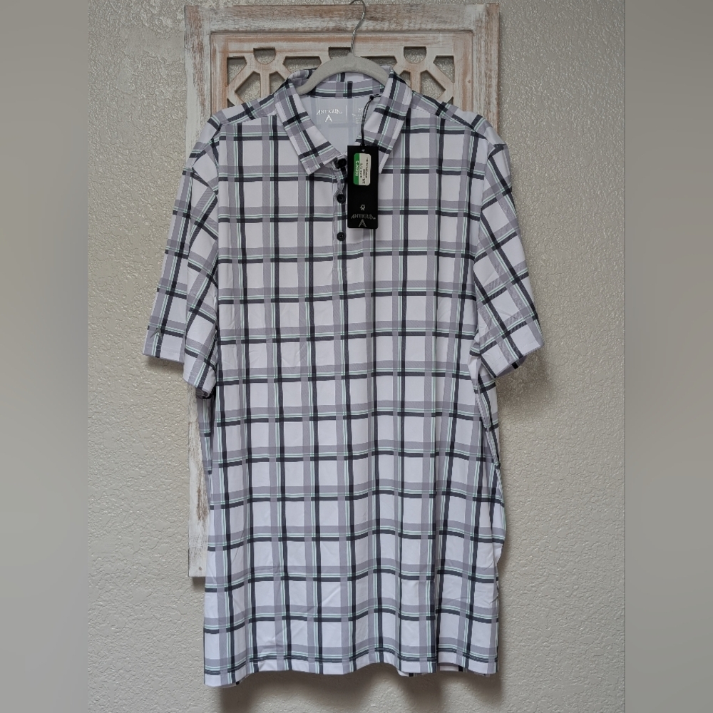 NWT Antigua men's big & tall 2XL golf polo shirt sports athletic lightweight